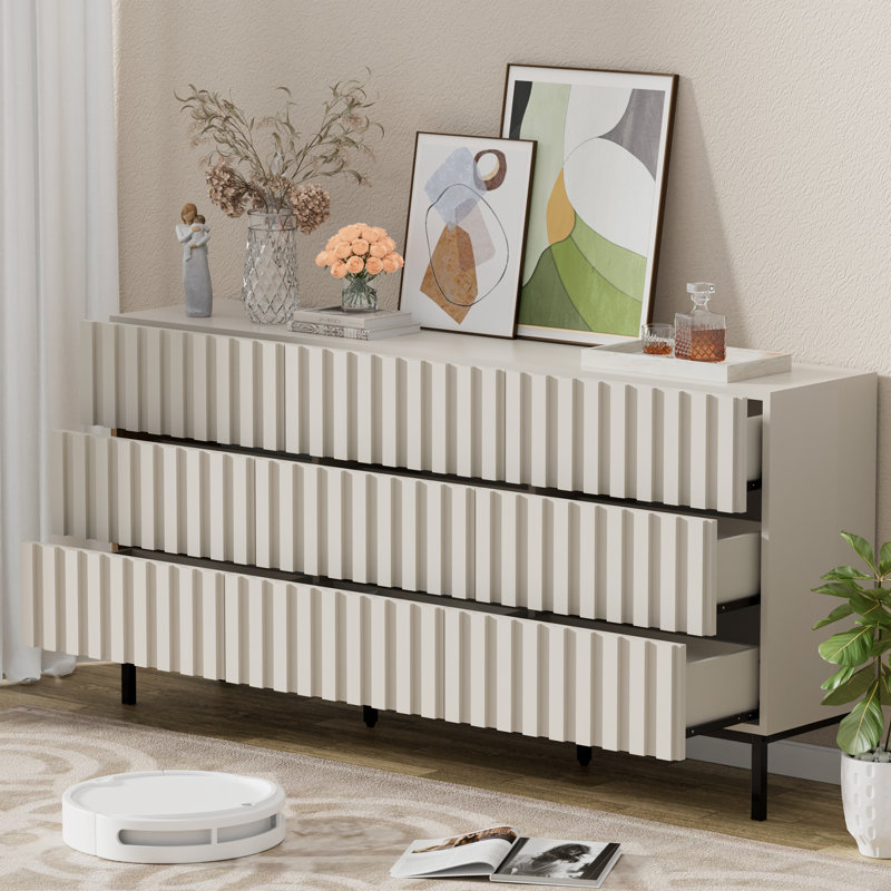Commode double 9 tiroirs l 59,1 po, null
