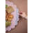 SCALLOPED PINK MARBLE LAZY SUSAN