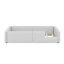Lit plateforme tapissier simple avec garde-corps et station de charge