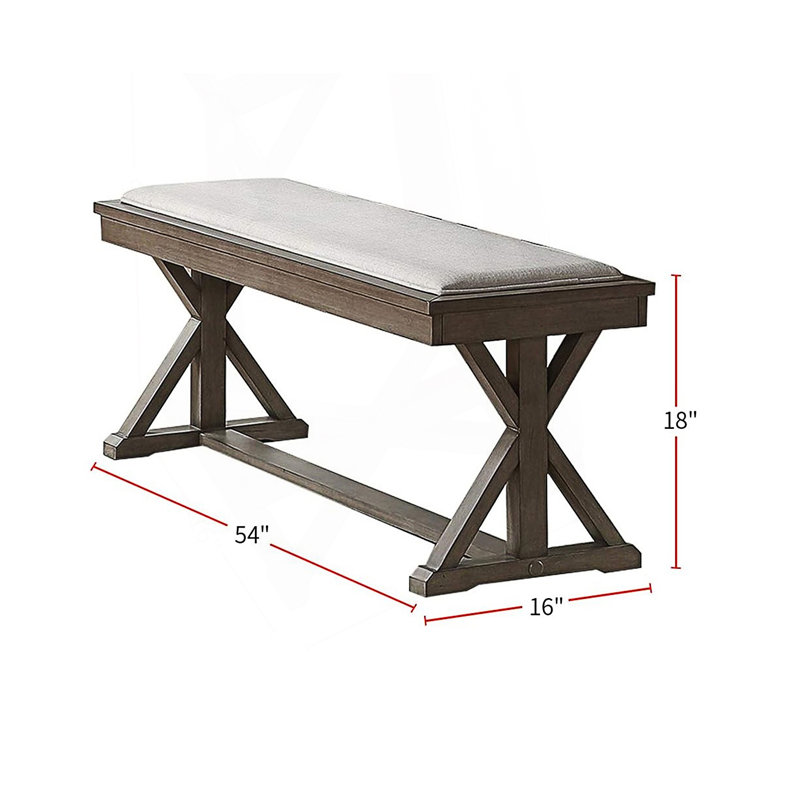 Contemporary Bench, Unique Legs Bench