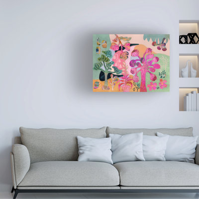 Art mural sur toile tendue - Suzanne Allard, art mural «samedi au parc en Australie» pour le salon, la chambre à coucher ou le bureau - 18 x 24
