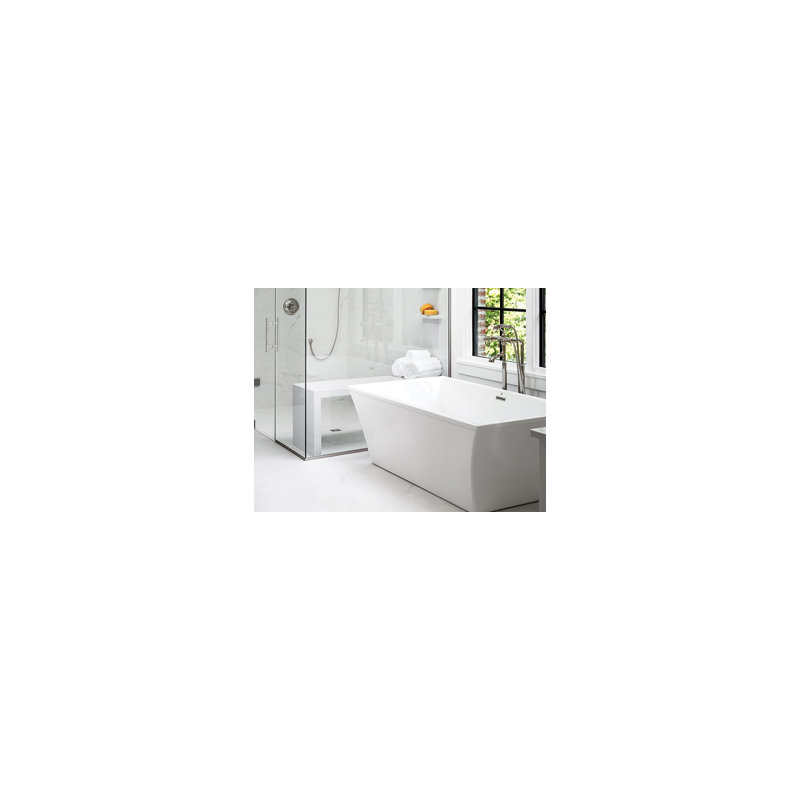 Westbrook Freestanding Soaker Tub, Biscuit