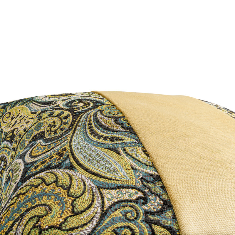 Paisley Feather Reversible Throw Pillow
