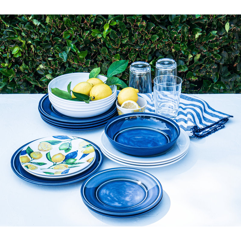 Assiette à salade en mélamine NewWave de Lemon Orchard - jaune - 8,5 po