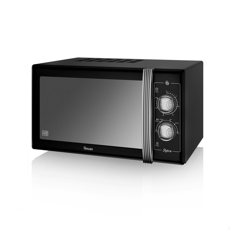 Swan 48.7cm 900W - Watt Countertop Microwave, Black