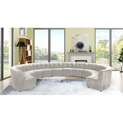 Jedson Velvet Sectional Symmetrical