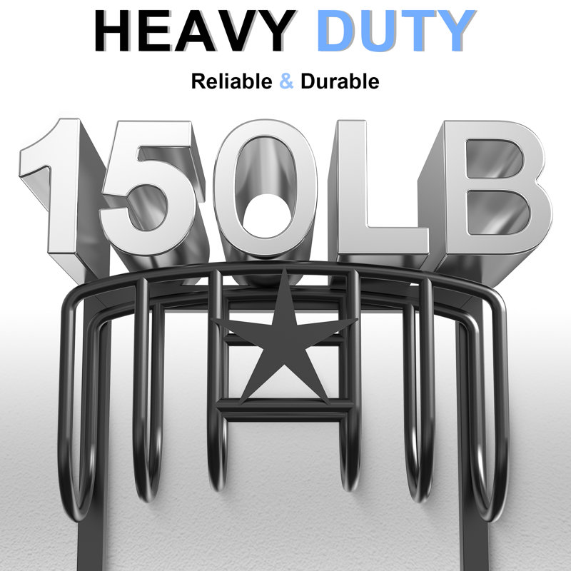 Garden Hose Holder Heavy-Duty Freestanding Metal Stand,Holds 150FT Hose,Stable 4-Spike Base