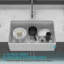 Station de travail 33 po - 33 po x 20 po x 10 po en porcelaine blanche