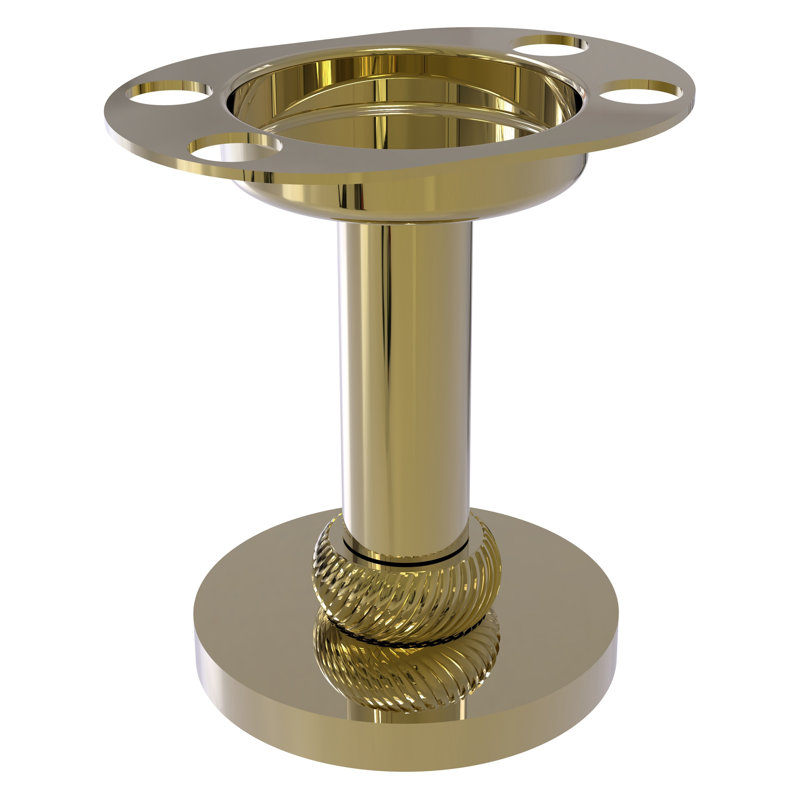 Bathroom Tray Tumbler Bathroom Accessory, Unlacquered Brass
