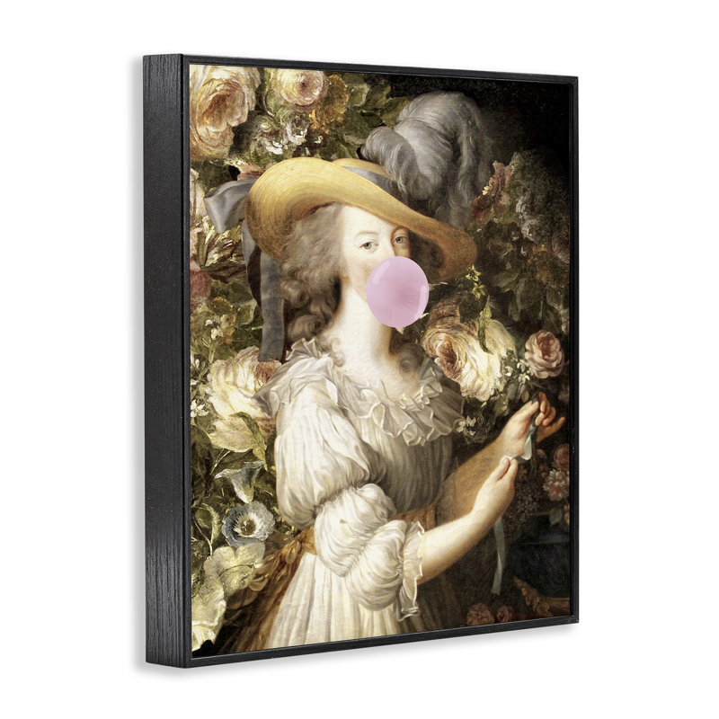 Art de la Renaissance par giclée par Piddix, H 30 po x l 24 po, Giclée encadrée noir minuit