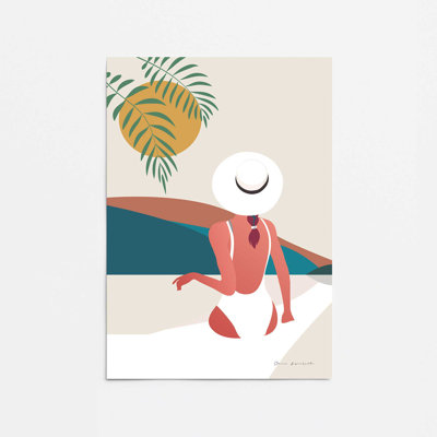 «Holiday Vibes I Print» dans un cadre