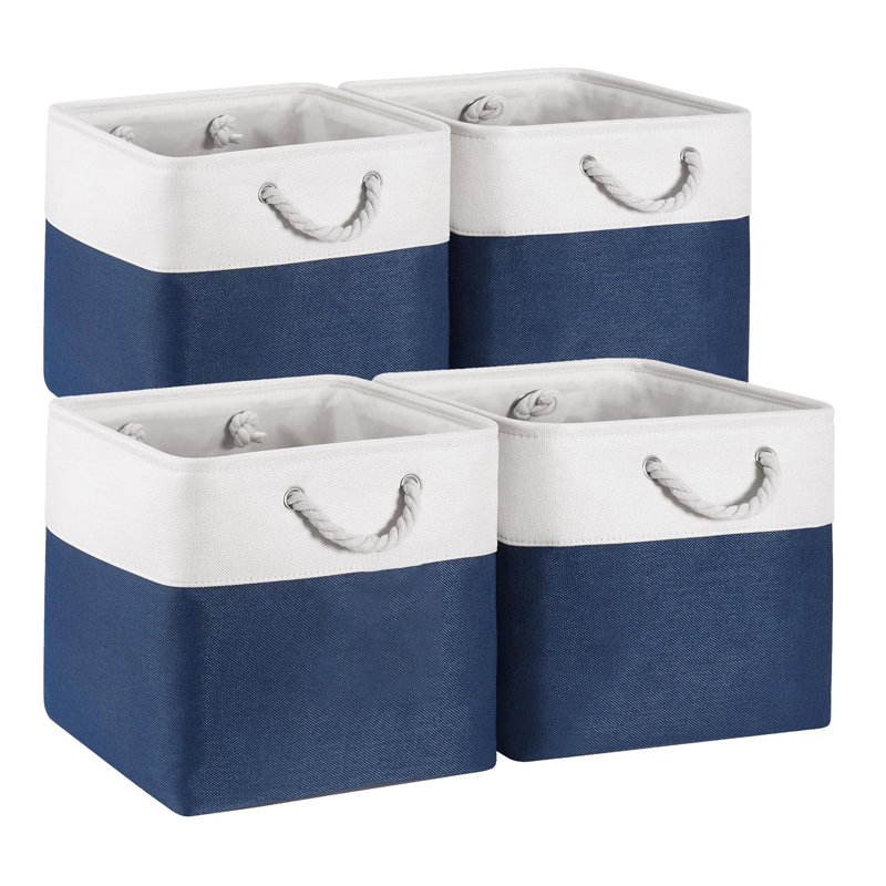 Rebrilliant Fabric Storage Bag, Navy Blue