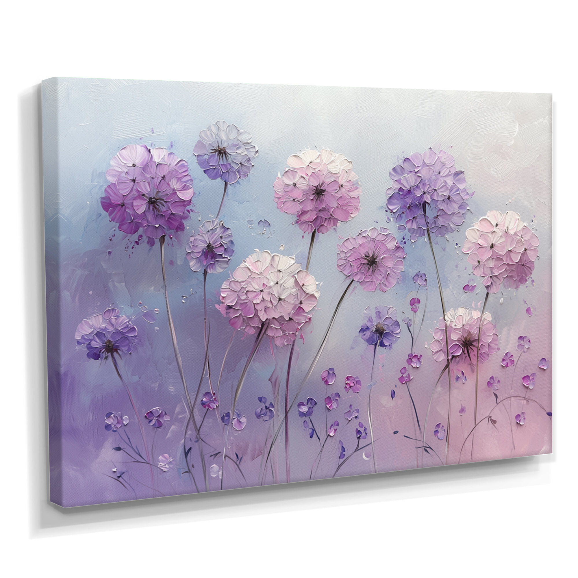 Winston Porter Lavender Dandelion Winter Field I - Dandelion Wall Art ...