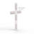 Cross, Christian White Acrylic Plexiglass