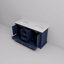 Meuble-lavabo double 60 po X P 22 po D, avec plateau en quartz blanc