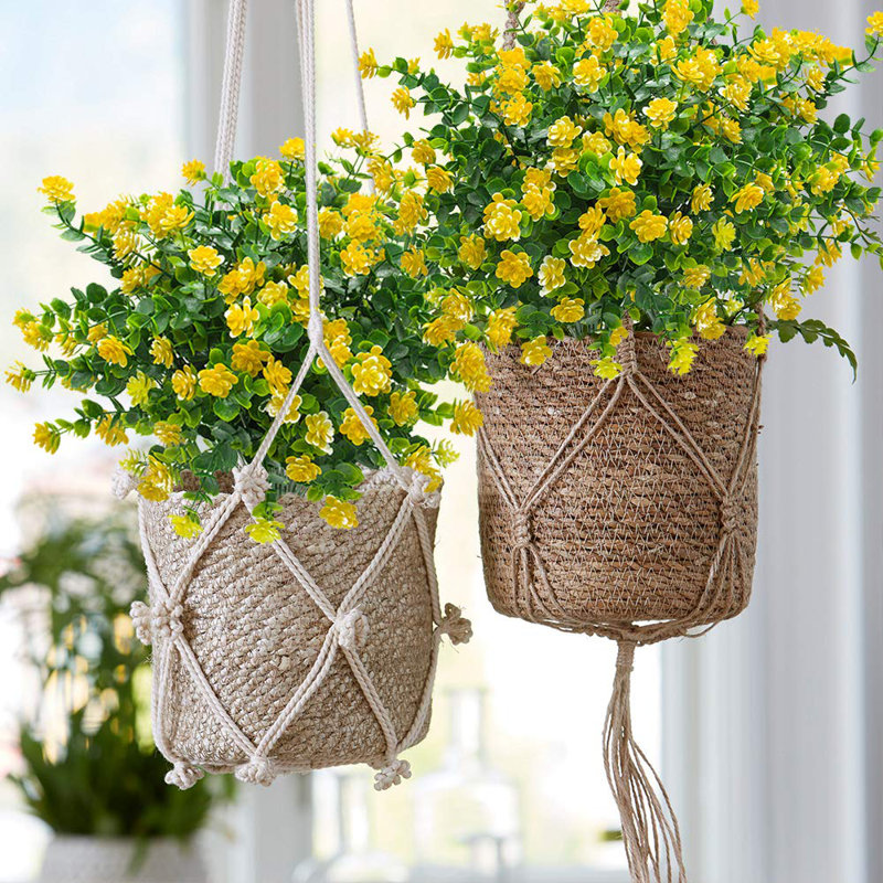 10 paquets de fleurs artificielles artificielles, plantes artificielles d'extérieur, arbustes résistants aux rayons UV à l'extérieur des décorations intérieures (eucalyptus)