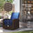 ° Swivel Comfort Recliner With Water-resistant Wicker For Outdoor Relaxation