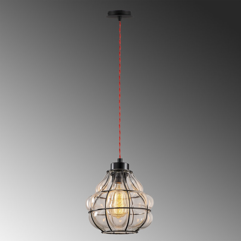 Luminaire suspendu sphère 1 lumière Weronika