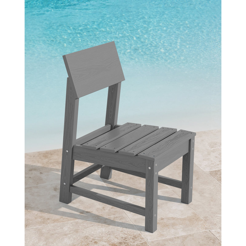 Chaise d'appoint de patio, Gris