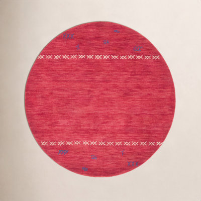 Santiago Red Handmade Wool Geometric Rug