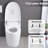 Self-Cleaning Nozzle Smart Toilet, Pre-Wet, Remote Control Flush. Ceramic, 27.54In Depth, 100.31Lb Package Weight, Night Ceramic , Blackout Flush, Control. 16In Width, 23.62In Height