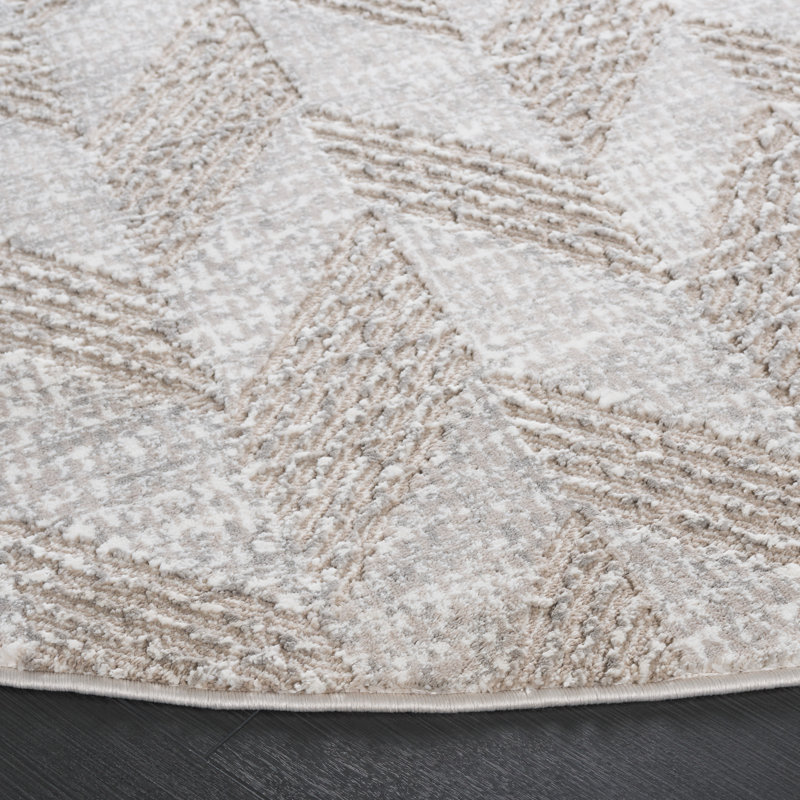 Itu Performance Geometric Rug, Round 6'7"