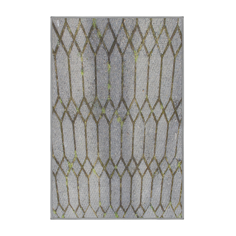 Tapis gris Power Loom, Rectangle 7 pi x 9 pi