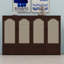 Lit escamotable, lit armoire en bois avec centrale électrique et panneau de décoration en rotin-856559831