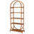 Versatile Display Rack,5-Tier Bookshelf,Compact Arched Bookcase