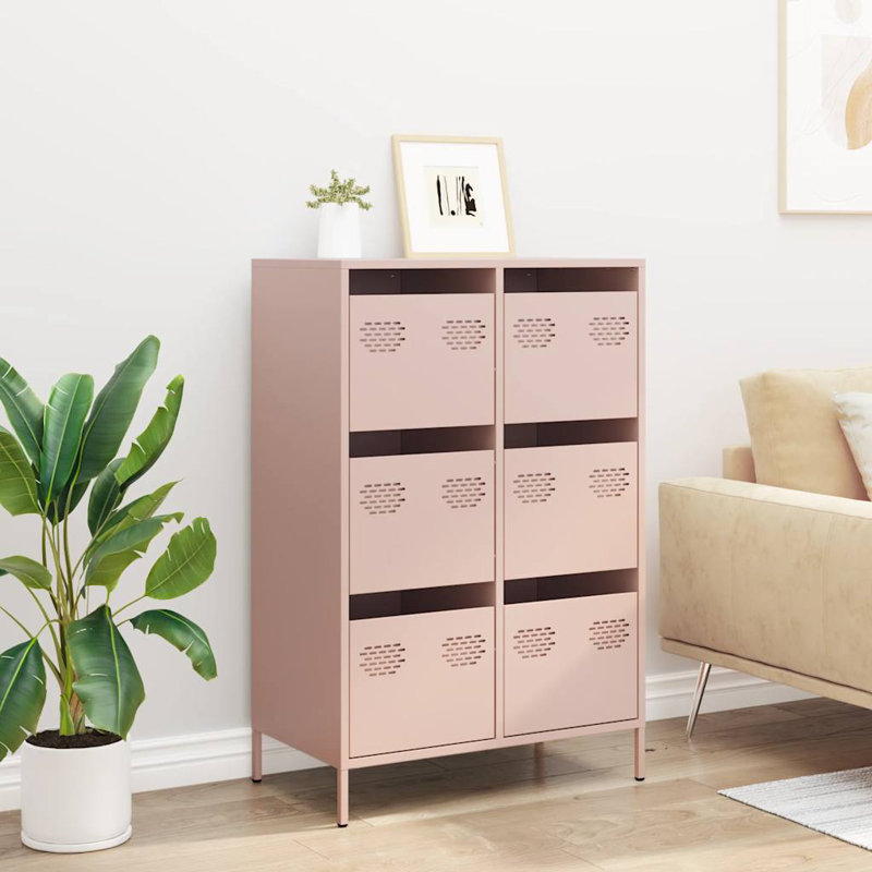 Ashanta 68cm Sideboard, Antique Pink/Pink