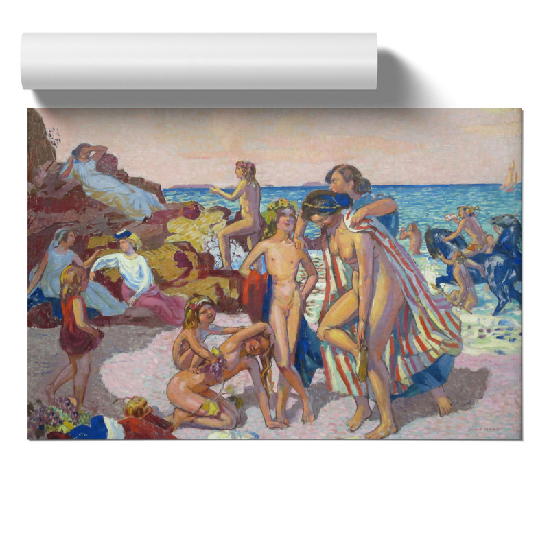 Bacchus And Ariadne by Maurice Denis - No Frame Painting, 42cm H x 59cm W x 0.1cm D