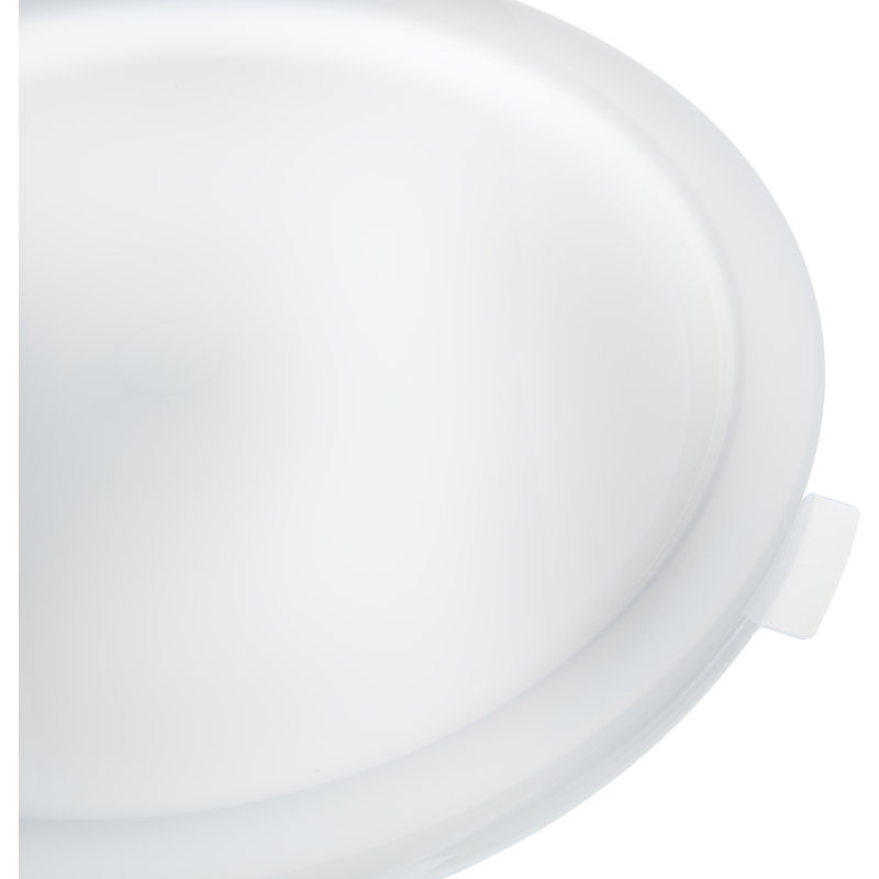Couvercle circulaire en polyéthylène, Blanc