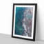 Aerial View of the Ocean in Abstract - Picture Frame Graphic Art Print-55683166-55683170