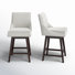 Zahara Upholstered Swivel Counter Stool