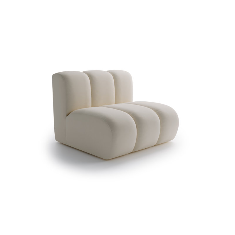 1 Seater Velvet Sofa