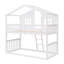 Lit simple superposé simple avec échelle, lit en bois blanc-1195095590