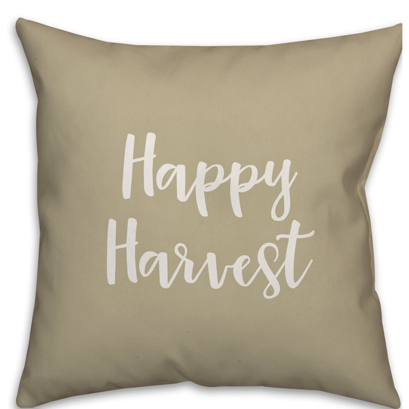 Reversible Throw Pillow, Beige, Throw Pillow