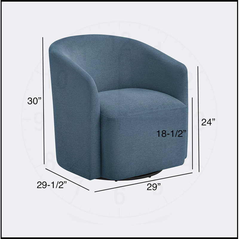 Fauteuil demi-tonneau bleu Ardena, Blue