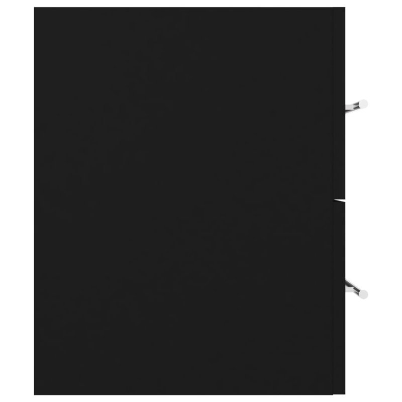 Habram 1000mm Single Bathroom Vanity with Drop In Basin, Black