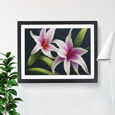 Enticing Lily Flowers - Single Picture Frame Painting