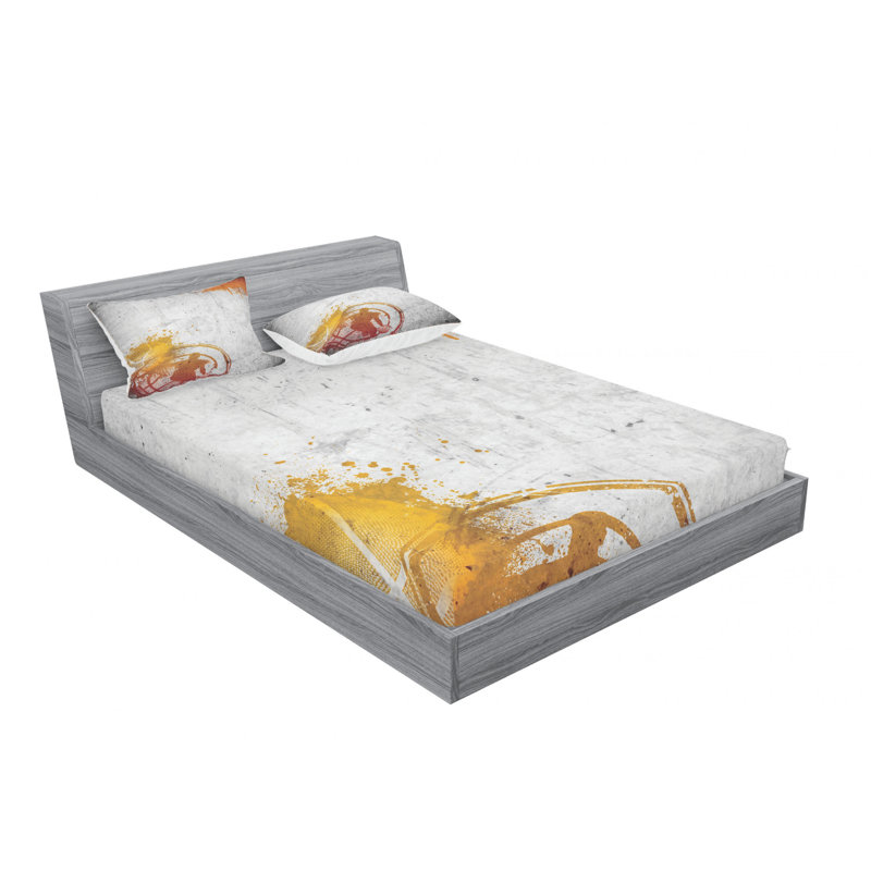 Microfiber Sheet Set, Queen Sheet Set with Fitted Sheet