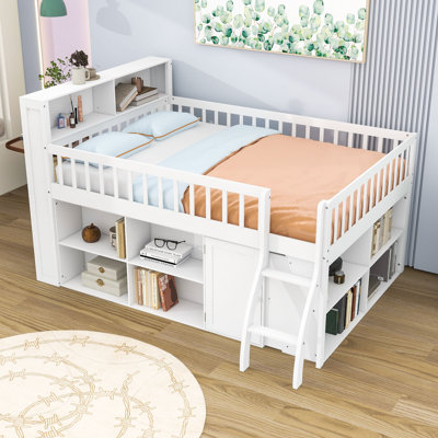 Loft Bed With Storage And LED Light
