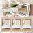 Makeup Vanity With Power Outlet, Hair Dryer Holder And 5 Drawers-424360562