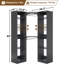 Système d'organisation 159 po x 39 po avec porte et tiroirs en bois (largeur réglable)-294216537