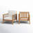 Malott Acacia Outdoor Lounge Chair