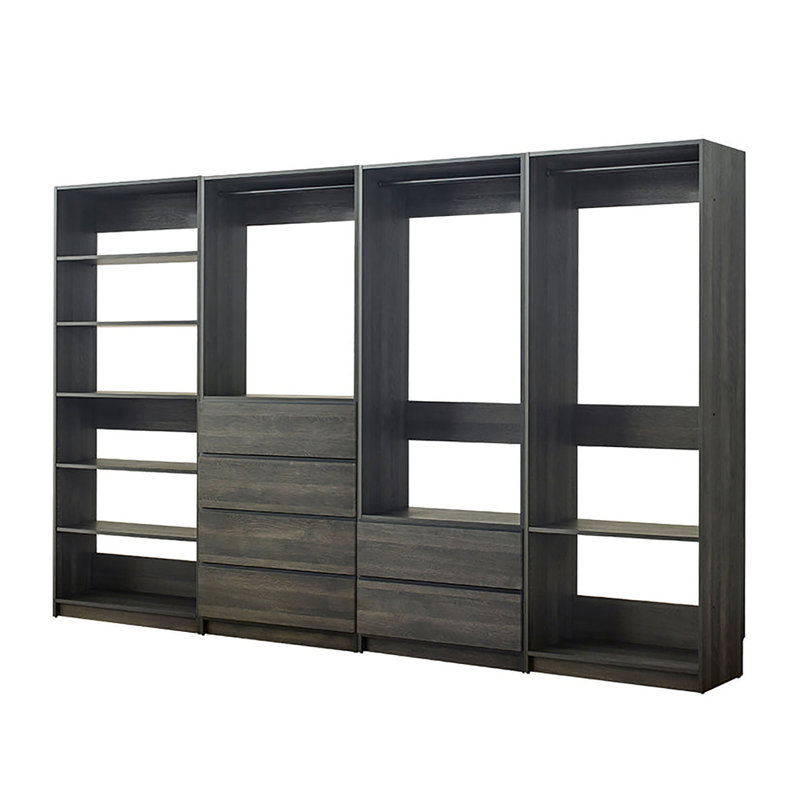 Kalinikos 125.6'' Closet System, Black