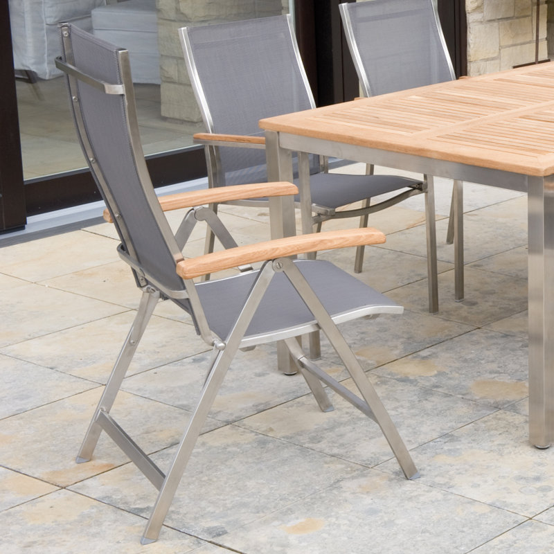 Barre Patio Dining Armchair with Cushion