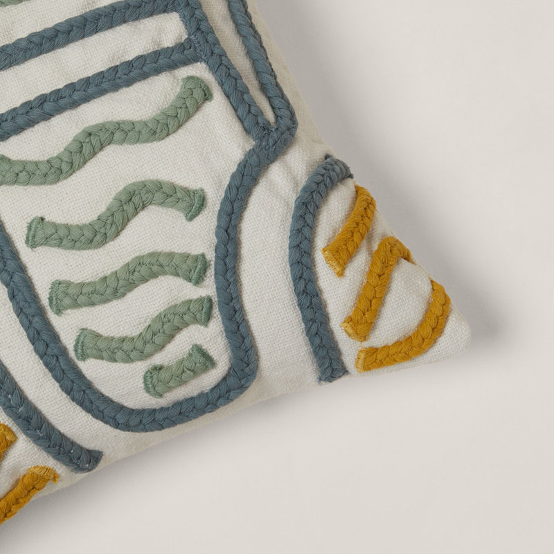 Geometric Square Cushion