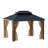 Patio Hardtop Double-Roofed Metal Patio Gazebo Multiple Sizes-111705240-111705237