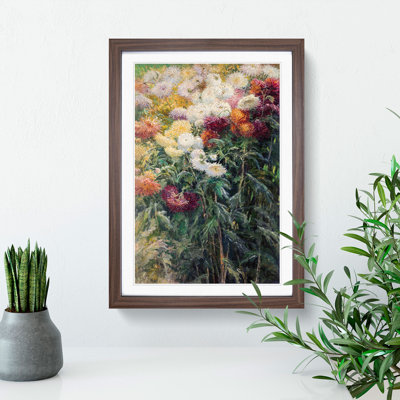 Chrysanthemums by Gustave Caillebotte - Picture Frame Painting